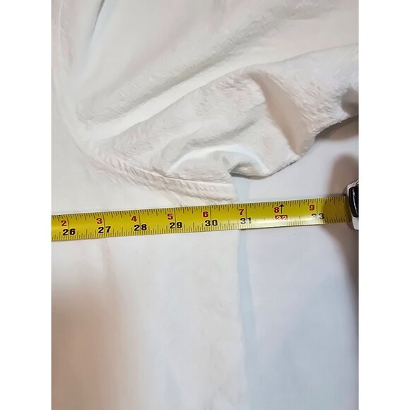 King Size Mens Big Size 3XL White 100% Cotton Henley Shirt W/ Pocket - Picture 7 of 16